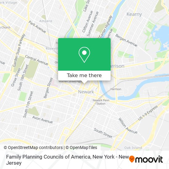 Mapa de Family Planning Councils of America