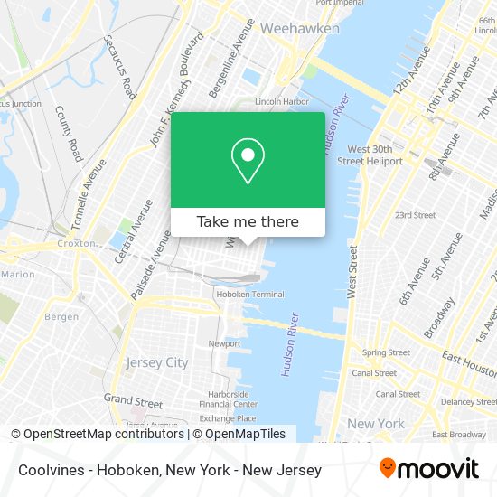 Coolvines - Hoboken map