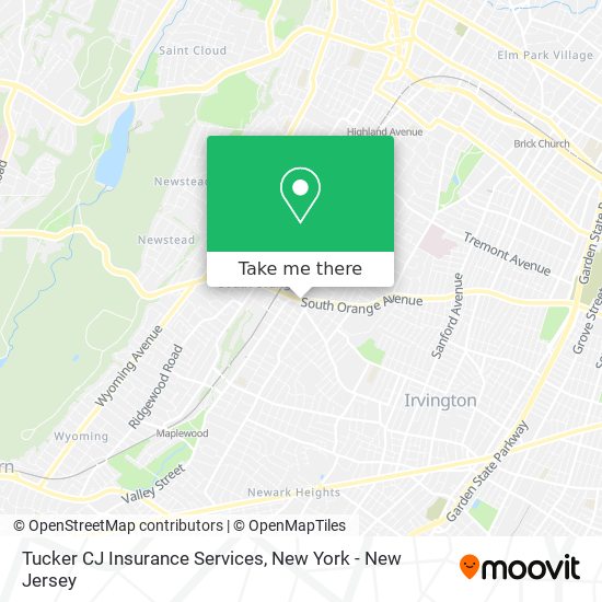 Tucker CJ Insurance Services map