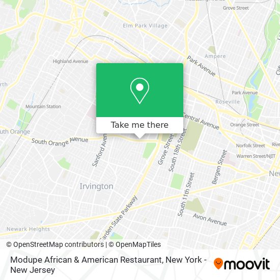 Mapa de Modupe African & American Restaurant