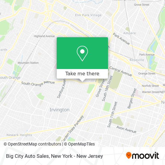 Big City Auto Sales map