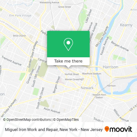 Mapa de Miguel Iron Work and Repair