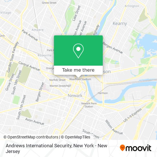 Andrews International Security map
