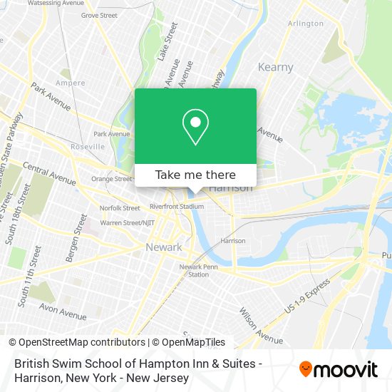 British Swim School of Hampton Inn & Suites - Harrison map