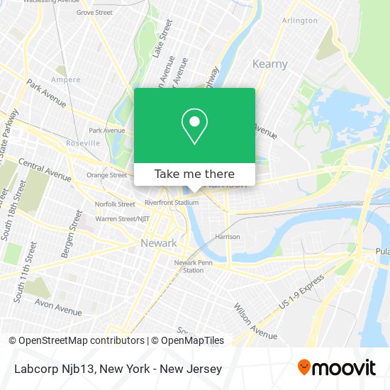 Labcorp Njb13 map