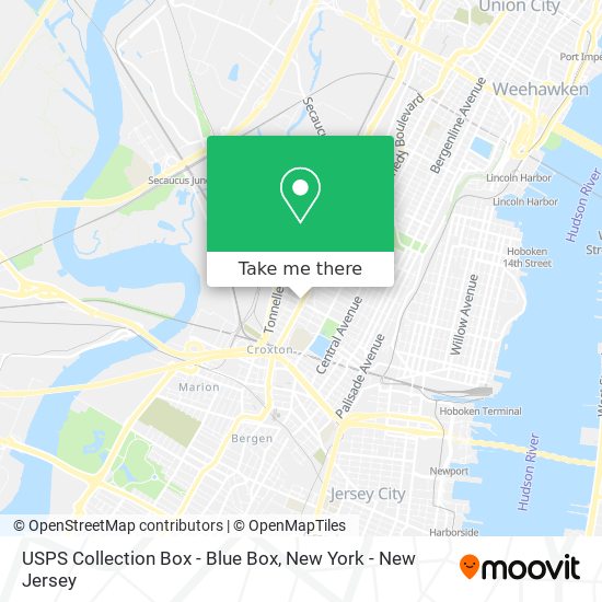 USPS Collection Box - Blue Box map