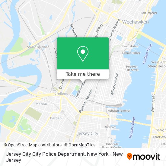 Mapa de Jersey City City Police Department
