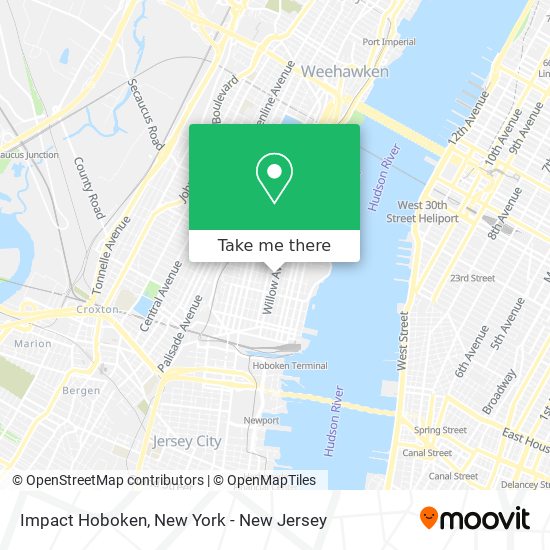 Impact Hoboken map