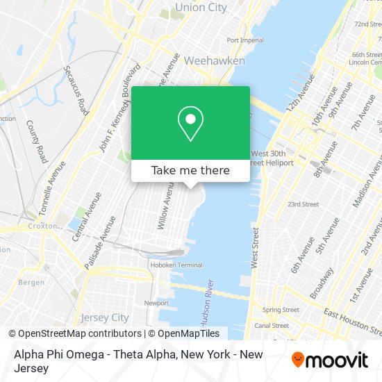 Alpha Phi Omega - Theta Alpha map
