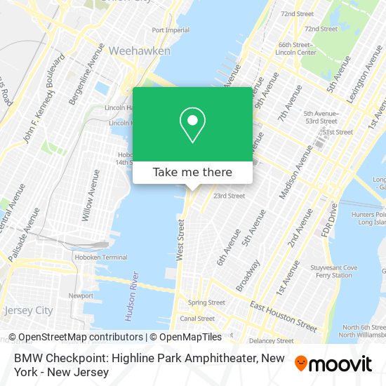 BMW Checkpoint: Highline Park Amphitheater map