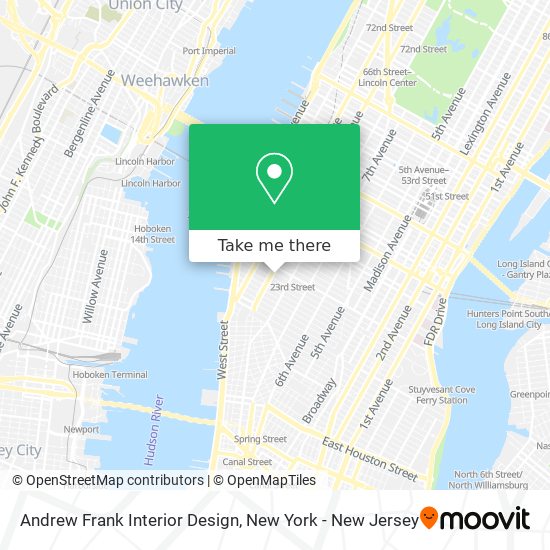 Andrew Frank Interior Design map