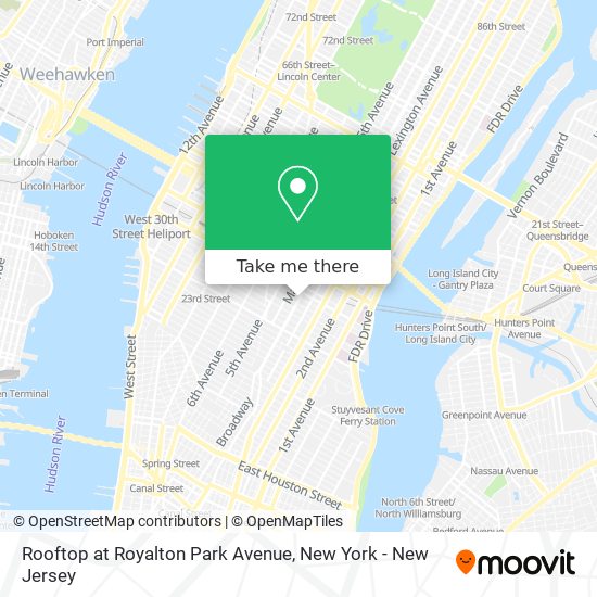 Mapa de Rooftop at Royalton Park Avenue
