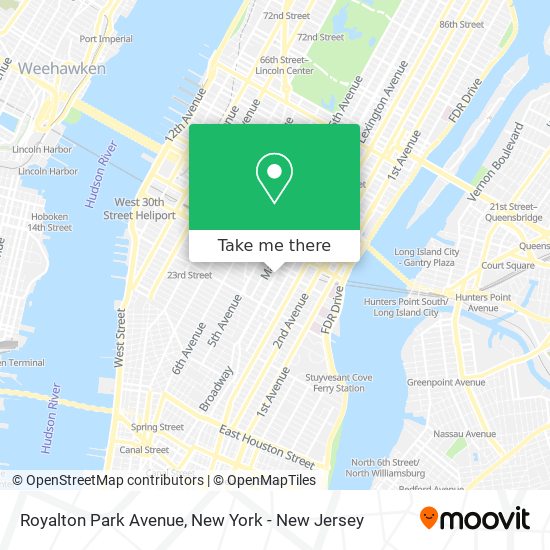 Mapa de Royalton Park Avenue