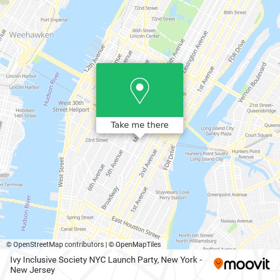 Ivy Inclusive Society NYC Launch Party map