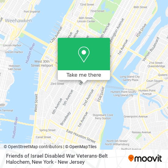 Mapa de Friends of Israel Disabled War Veterans-Belt Halochem