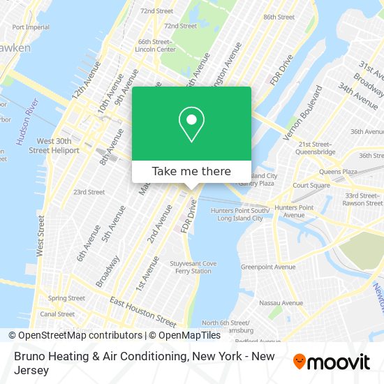 Bruno Heating & Air Conditioning map