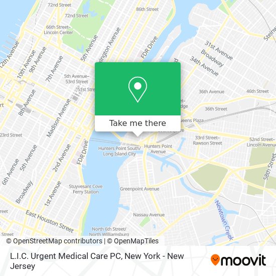 L.I.C. Urgent Medical Care PC map