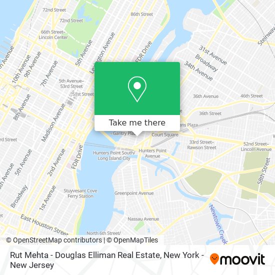 Mapa de Rut Mehta - Douglas Elliman Real Estate