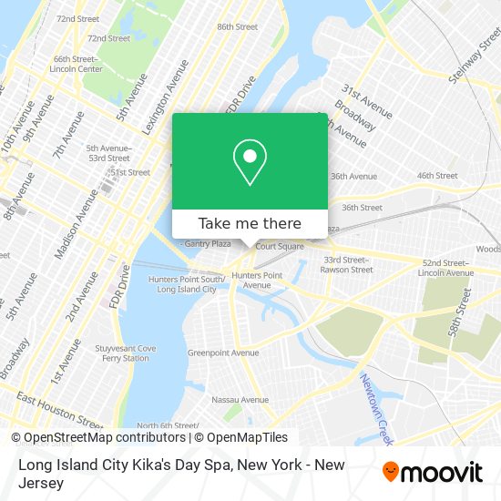 Long Island City Kika's Day Spa map