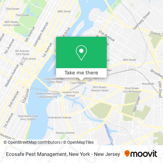 Mapa de Ecosafe Pest Management