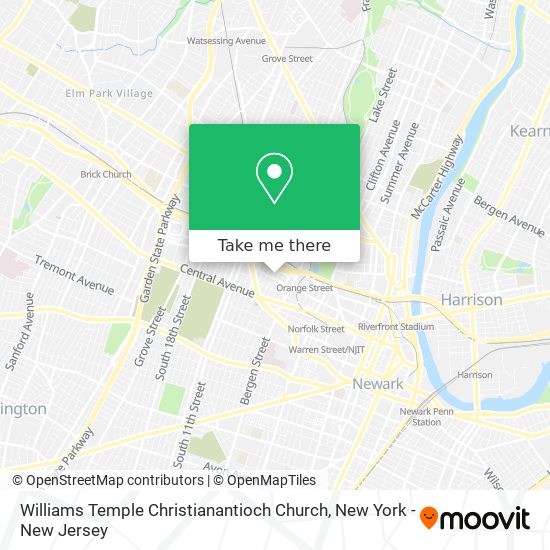 Williams Temple Christianantioch Church map