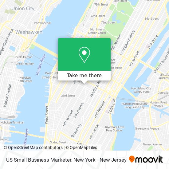 US Small Business Marketer map