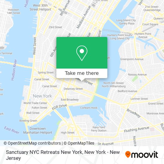 Sanctuary NYC Retreats New York map