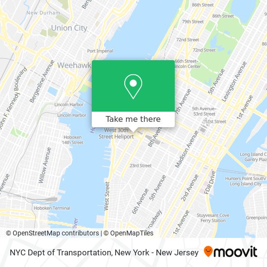 Mapa de NYC Dept of Transportation