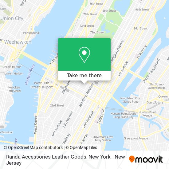 Randa Accessories Leather Goods map