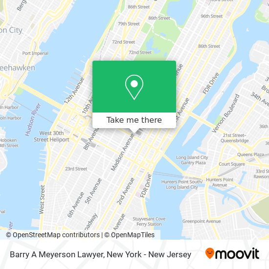Barry A Meyerson Lawyer map