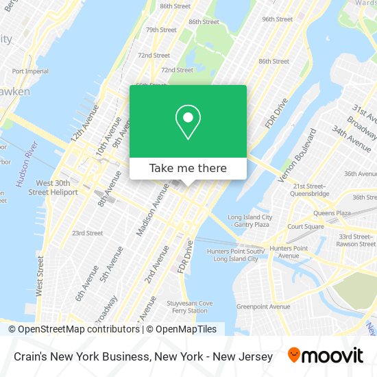 Crain's New York Business map