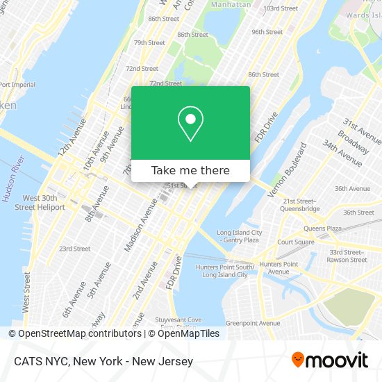 Mapa de CATS NYC