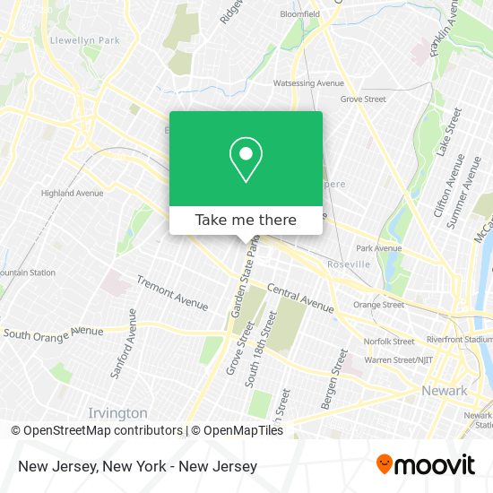 Mapa de New Jersey