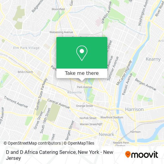 D and D Africa Catering Service map