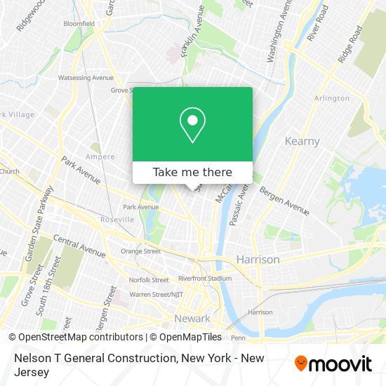 Mapa de Nelson T General Construction