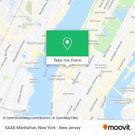 Mapa de SAAB Manhattan