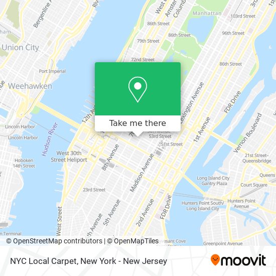 Mapa de NYC Local Carpet