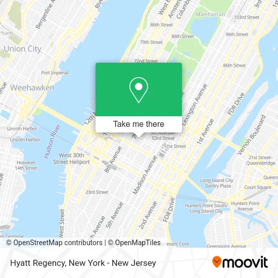 Hyatt Regency map