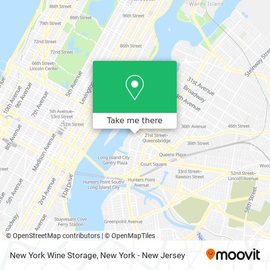 Mapa de New York Wine Storage