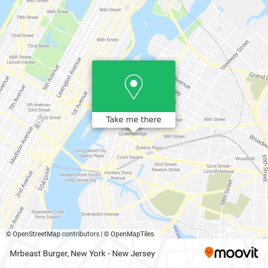 Mapa de Mrbeast Burger