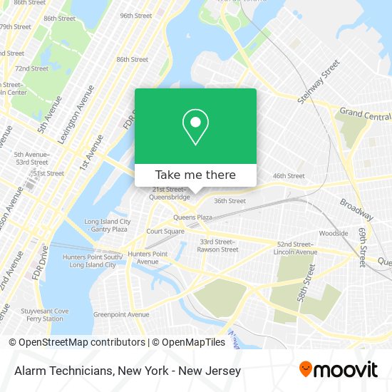 Alarm Technicians map