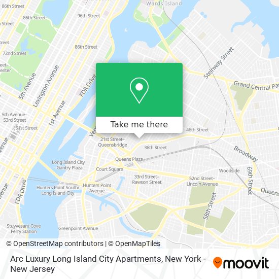 Mapa de Arc Luxury Long Island City Apartments