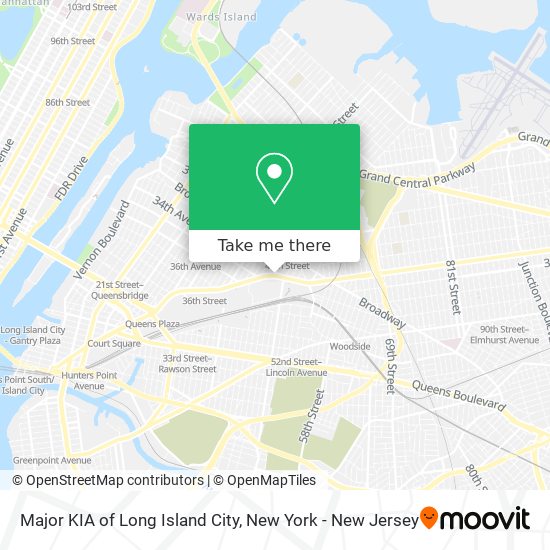 Mapa de Major KIA of Long Island City