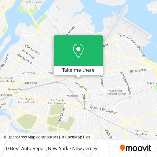 D Best Auto Repair map