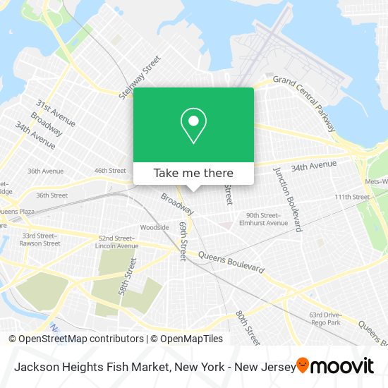 Mapa de Jackson Heights Fish Market