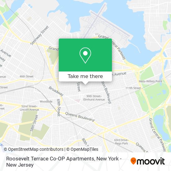 Roosevelt Terrace Co-OP Apartments map