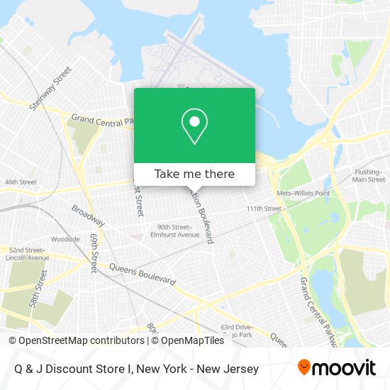 Q & J Discount Store I map