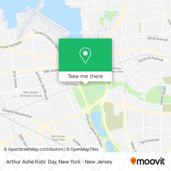 Mapa de Arthur Ashe Kids' Day