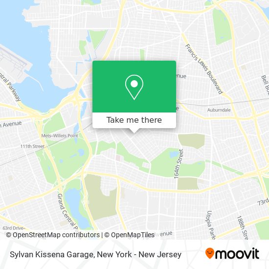 Sylvan Kissena Garage map