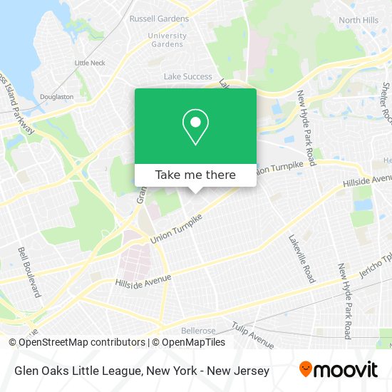 Glen Oaks Little League map